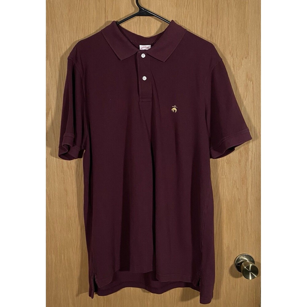 Brooks Brothers 1818 Performance Polo Men's XL Burgundy Golf Original Fit Preppy